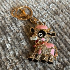 Cute cow keychain